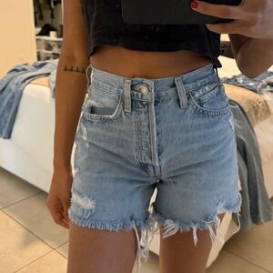 Agolde Long Parker Shorts - Size 22